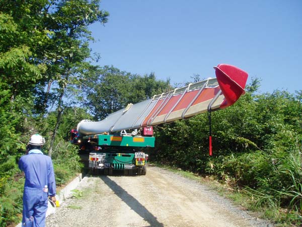 風力発電用部品運搬